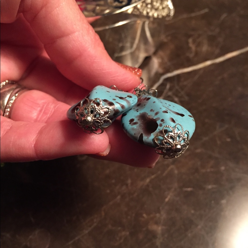Turquoise Earrings - Picture 3 of 7